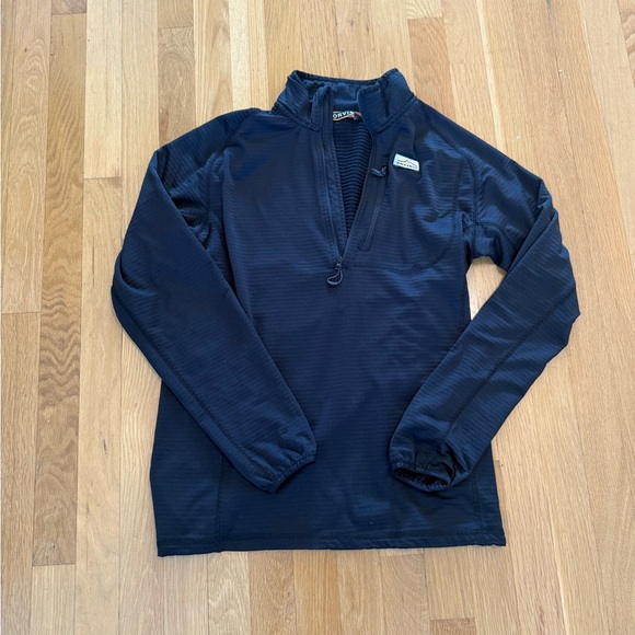 Orvis Men's Horseshoe Hills Fleece 1/4-Zip black pullover small technical jacket - Picture 5 of 7